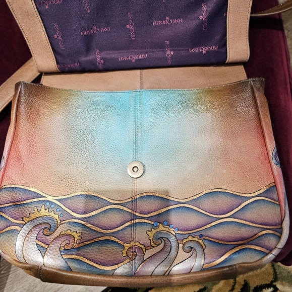 Anushka Leather flap crossbody and coin purse - Picture 2 of 16